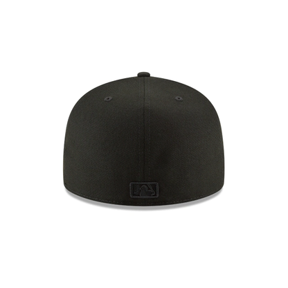 BOSTON RED SOX NEW ERA BLACK ON BLACK 59FIFTY FITTED HAT