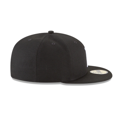 BOSTON RED SOX NEW ERA BLACK ON WHITE 59FIFTY FITTED HAT