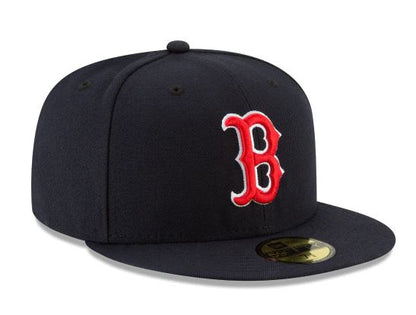 BOSTON RED SOX NEW ERA HOME AUTHENTIC COLLECTION 59FIFTY FITTED-ON-FIELD COLLECTION NAVY-RED