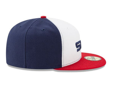 CHICAGO WHITE SOX NEW ERA ALTERNATIVE  AUTHENTIC COLLECTION 59FIFTY FITTED-ON-FIELD COLLECTION-WHITE/NAVY/RED