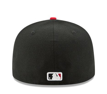 CINCINNATI REDS NEW ERA ALTERNATIVE AUTHENTIC COLLECTION 59FIFTY FITTED-ON-FIELD COLLECTION-BLACK/RED