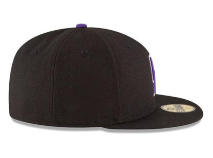 COLORADO ROCKIES HOME NEW ERA HOME AUTHENTIC COLLECTION 59FIFTY FITTED-ON-FIELD COLLECTION-BLACK