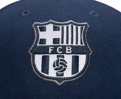 FI COLLECTION FC BARCELONA BRAVEHEART FITTED HAT-NAVY