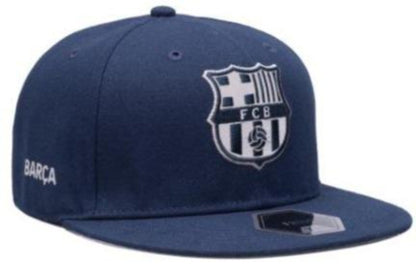 FI COLLECTION FC BARCELONA BRAVEHEART FITTED HAT-NAVY