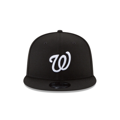 WASHINGTON NATIONALS NEW ERA BASIC COLLECTION SNAPBACK 9FIFTY-BLACK AND WHITE