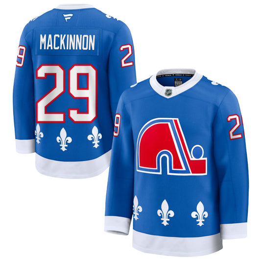 Nathan MacKinnon Colorado Avalanche Alternate Heritage Premium Jersey - Blue