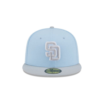 New Era San Diego Padres 2-Tone Color Pack 59FIFTY Fitted Hat-Light Blue/Gray