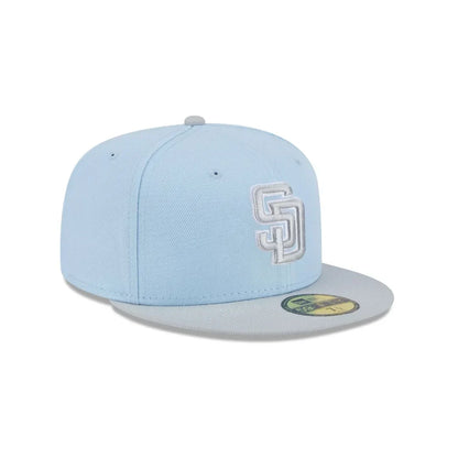New Era San Diego Padres 2-Tone Color Pack 59FIFTY Fitted Hat-Light Blue/Gray