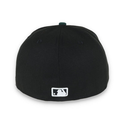 New Era 59Fifty Oakland Athletics SCRIPT CAP- BLK/GRN
