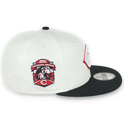 New Era Cincinnati Red Patch 59FIFTY Fitted Ivory Hat