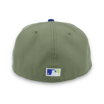 New Era Los Angeles Dodgers 60th Anniversary Side Patch 59FIFTY Fitted Hat- Olive Green