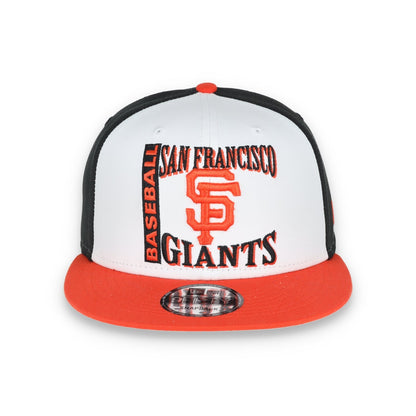 New Era San Francisco Giants Retro Sport 9FIFTY Snapback Hat - White/Black