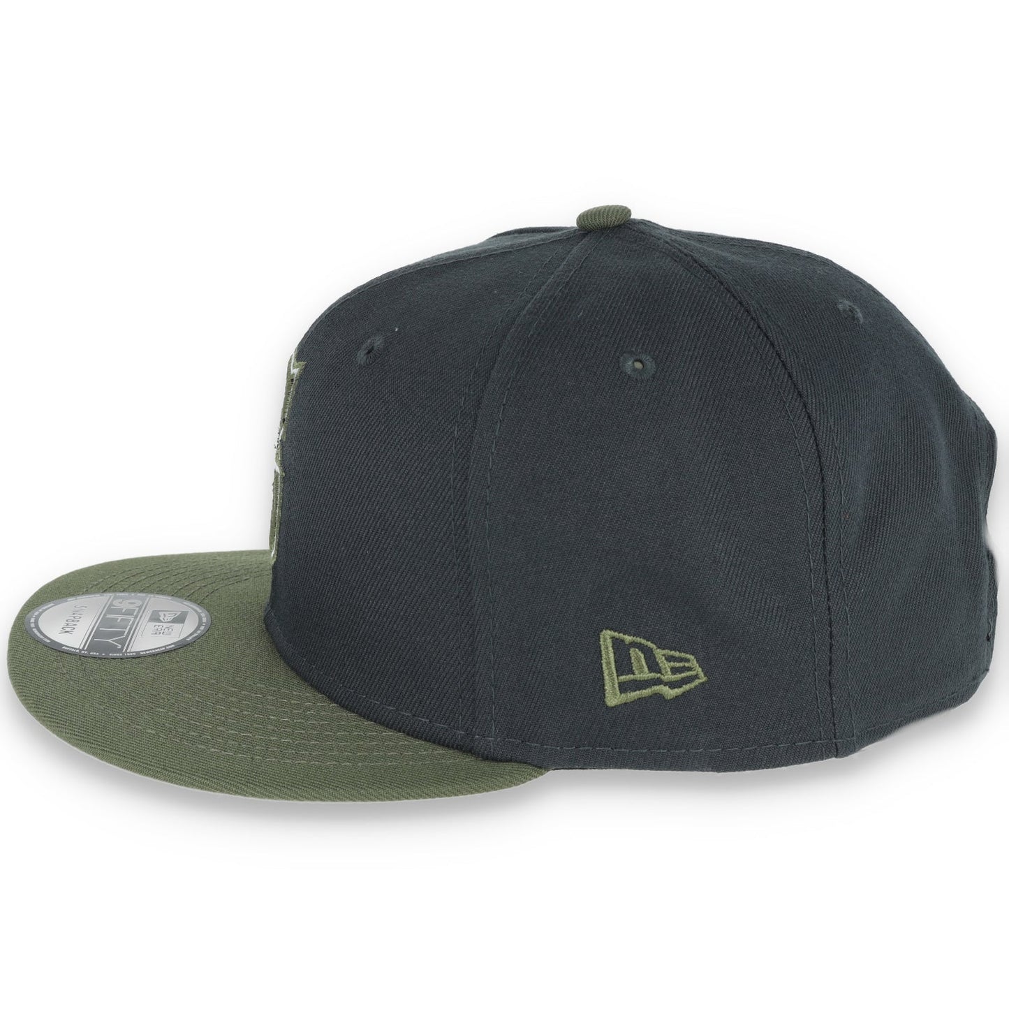 New Era Seattle Mariners 2-Tone Color Pack 9FIFTY Snapback Hat-Grey/Olive