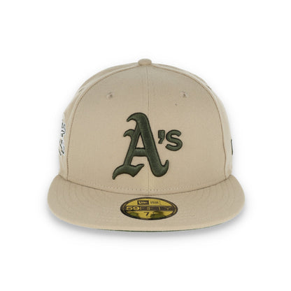 New Era Oakland Athletics 1989 World Series Patch 59FIFTY Fitted-Camel/Rifle