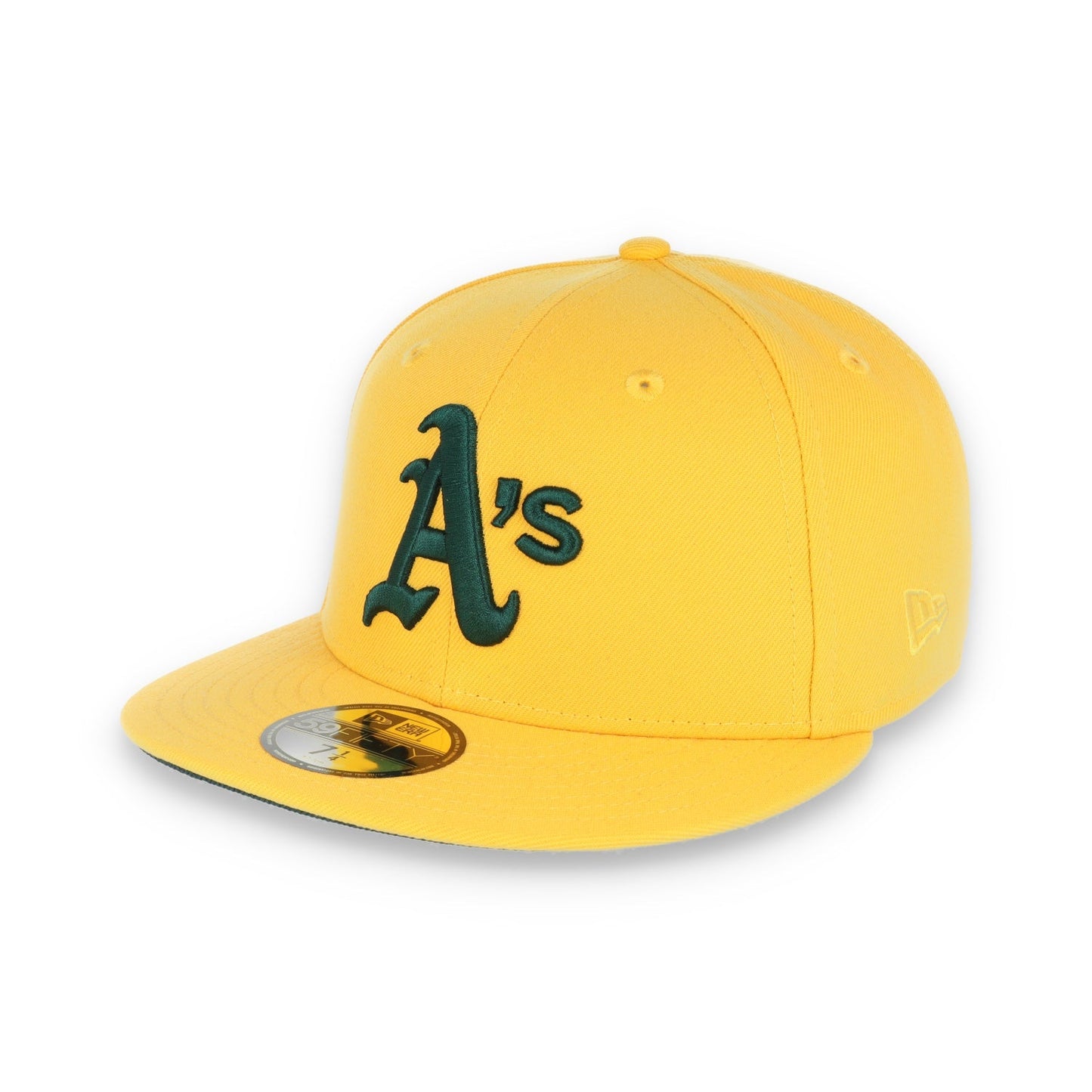 New Era Oakland Athletics 1989 Battle of the Bay Patch 59FIFTY Fitted-Yellow/Forest Green