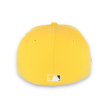 New Era Oakland Athletics 1989 Battle of the Bay Patch 59FIFTY Fitted-Yellow/Forest Green