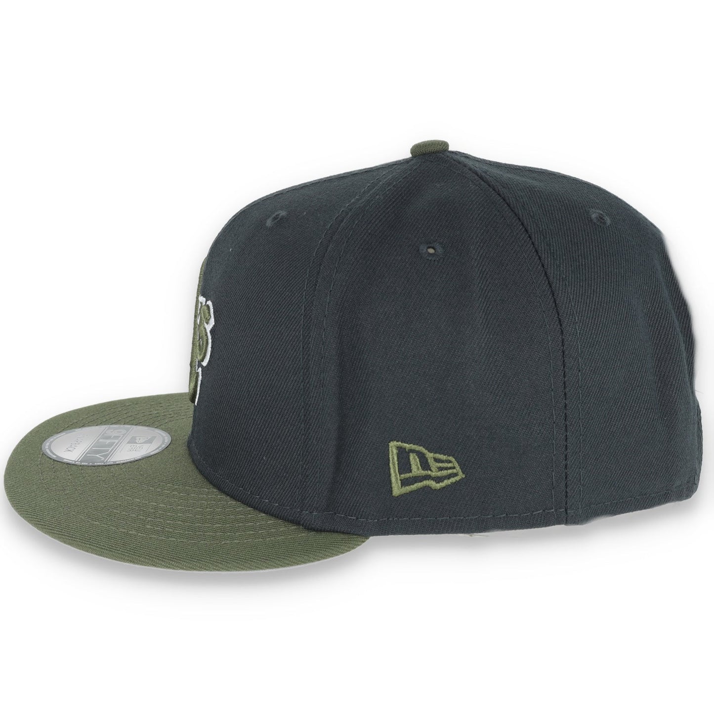 New Era Oakland Athletics 2-Tone Color Pack 9FIFTY Snapback Hat - Grey/Olive