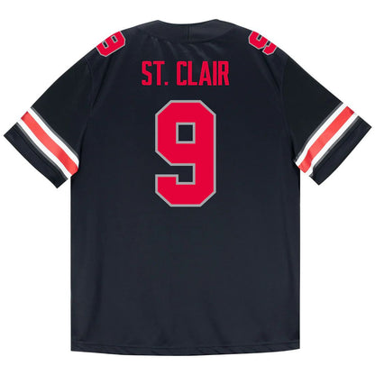 Tavien St. Clair Ohio State Buckeyes Jersey – Black