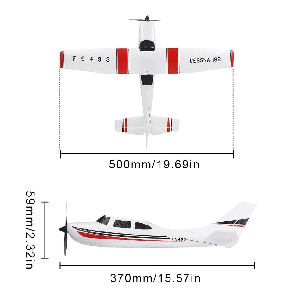 WLtoys F949S Cessna-182 Scale 2.4G 3CH EPP Fixed Wing Glider RC Airplane Outdoor RTF