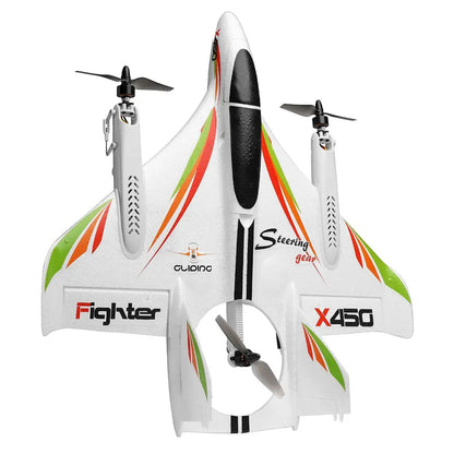 WLtoys X450 2.4G 6CH Brushless 3D/6G Vertical Take-Off LED Light Glider RC Airplane RTF