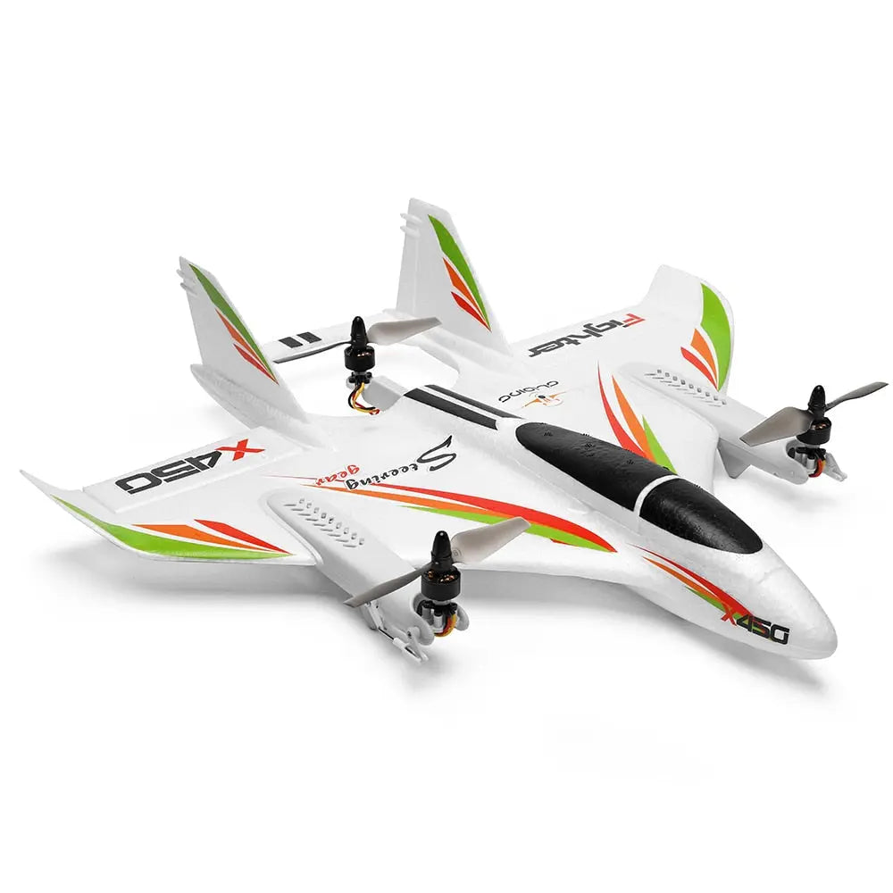 WLtoys X450 2.4G 6CH Brushless 3D/6G Vertical Take-Off LED Light Glider RC Airplane RTF