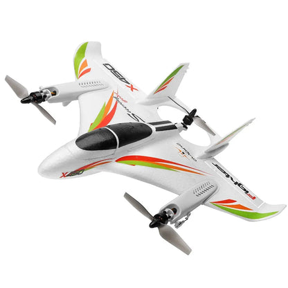 WLtoys X450 2.4G 6CH Brushless 3D/6G Vertical Take-Off LED Light Glider RC Airplane RTF