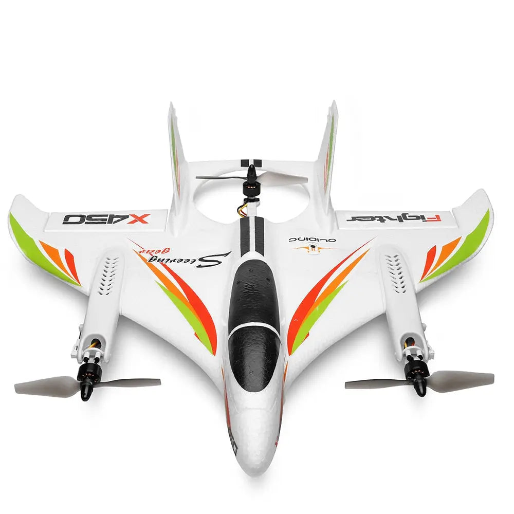 WLtoys X450 2.4G 6CH Brushless 3D/6G Vertical Take-Off LED Light Glider RC Airplane RTF