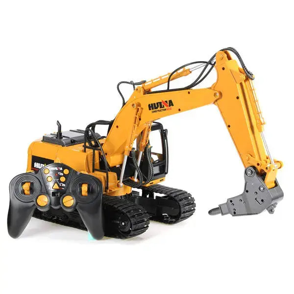 Huina 1560 1/12 Scale 2.4G 16CH Alloy RC Excavator Gravel Construction Car Toy