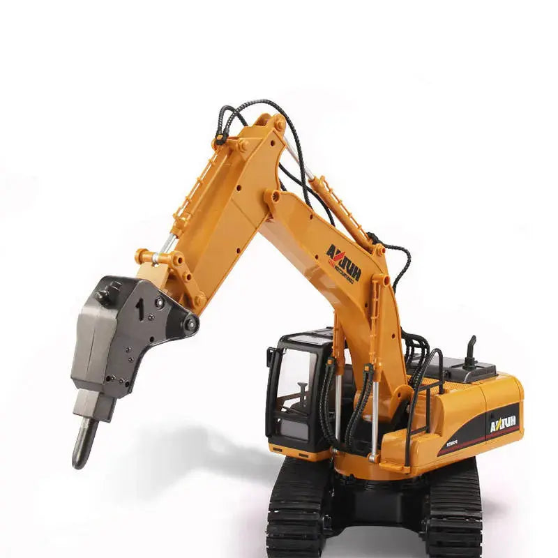 Huina 1560 1/12 Scale 2.4G 16CH Alloy RC Excavator Gravel Construction Car Toy