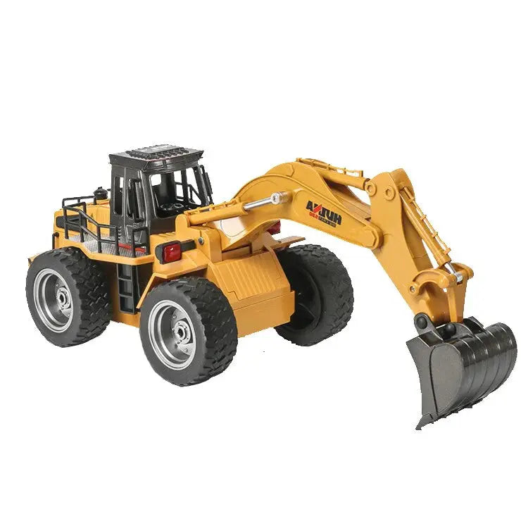 Huina 1530 1/18 Scale 6CH Alloy Wheel Excavator RC Engineering Construction Car Toy