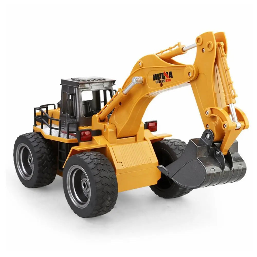 Huina 1530 1/18 Scale 6CH Alloy Wheel Excavator RC Engineering Construction Car Toy