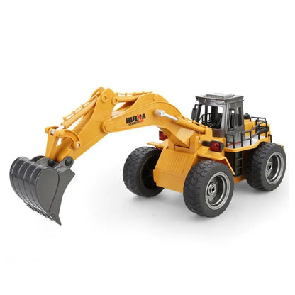 Huina 1530 1/18 Scale 6CH Alloy Wheel Excavator RC Engineering Construction Car Toy