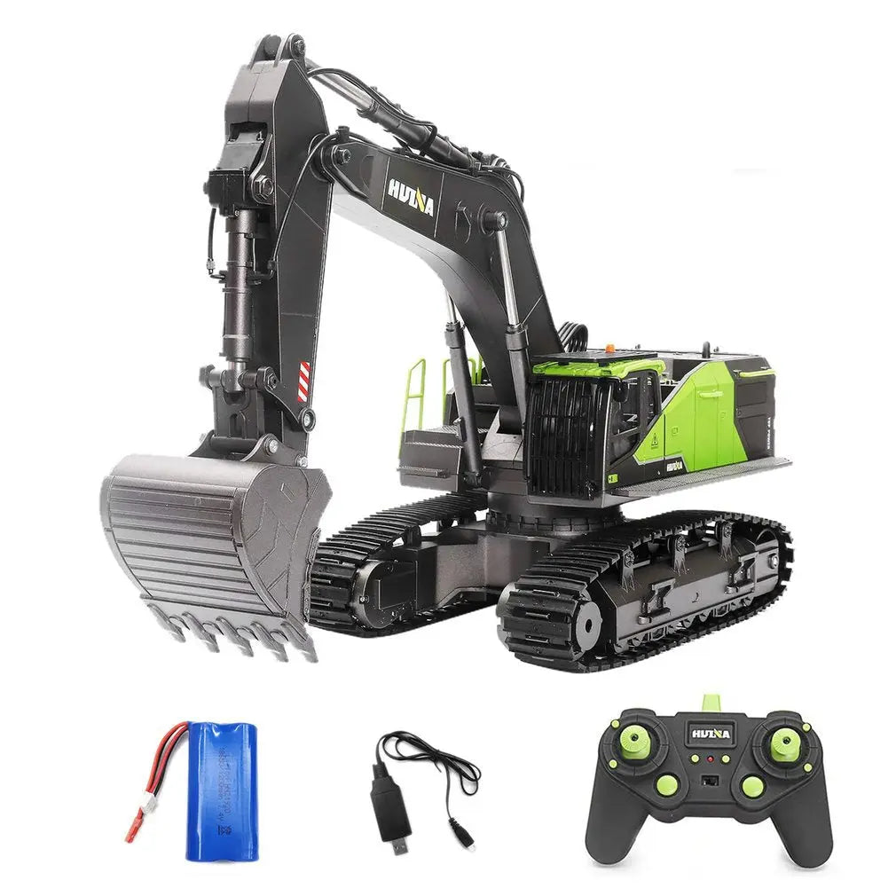 Huina 1593 1/14 Scale 2.4GHz 22CH Alloy Excavator RC Engineering Construction Car Toy