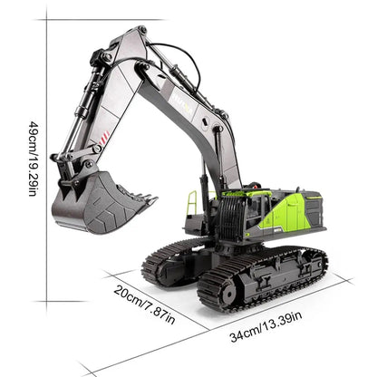 Huina 1593 1/14 Scale 2.4GHz 22CH Alloy Excavator RC Engineering Construction Car Toy
