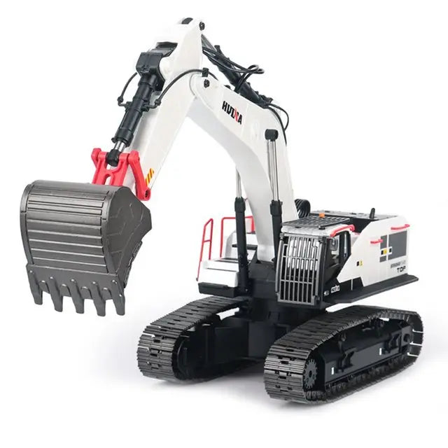 Huina 1594 1/14 Scale 2.4G 22CH Alloy Excavator with LED Light Sound RC Engineering Construction Car Toy