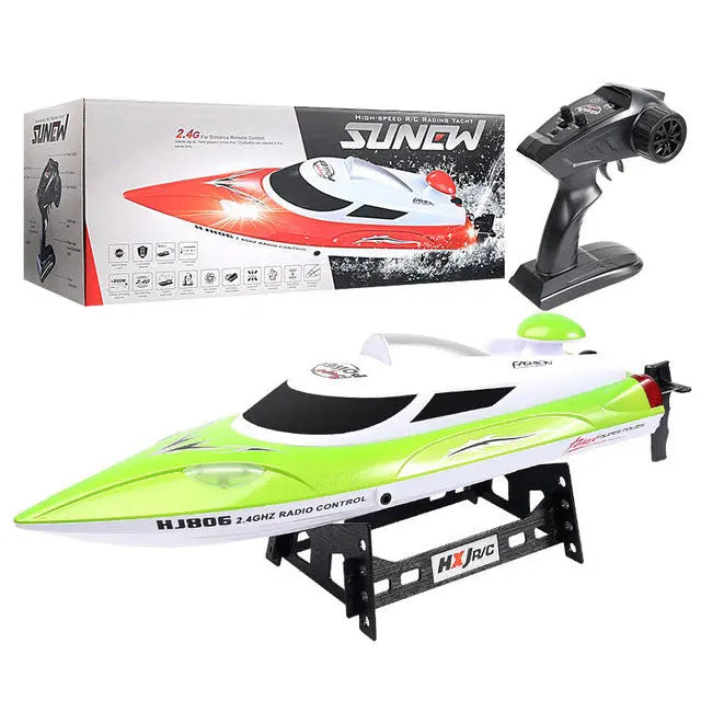 HJ806 2.4G 4CH 180° Flip Waterproof 35km/h High Speed RC Racing Speedboat RTR