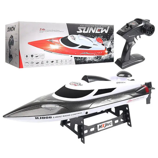 HJ806 2.4G 4CH 180° Flip Waterproof 35km/h High Speed RC Racing Speedboat RTR