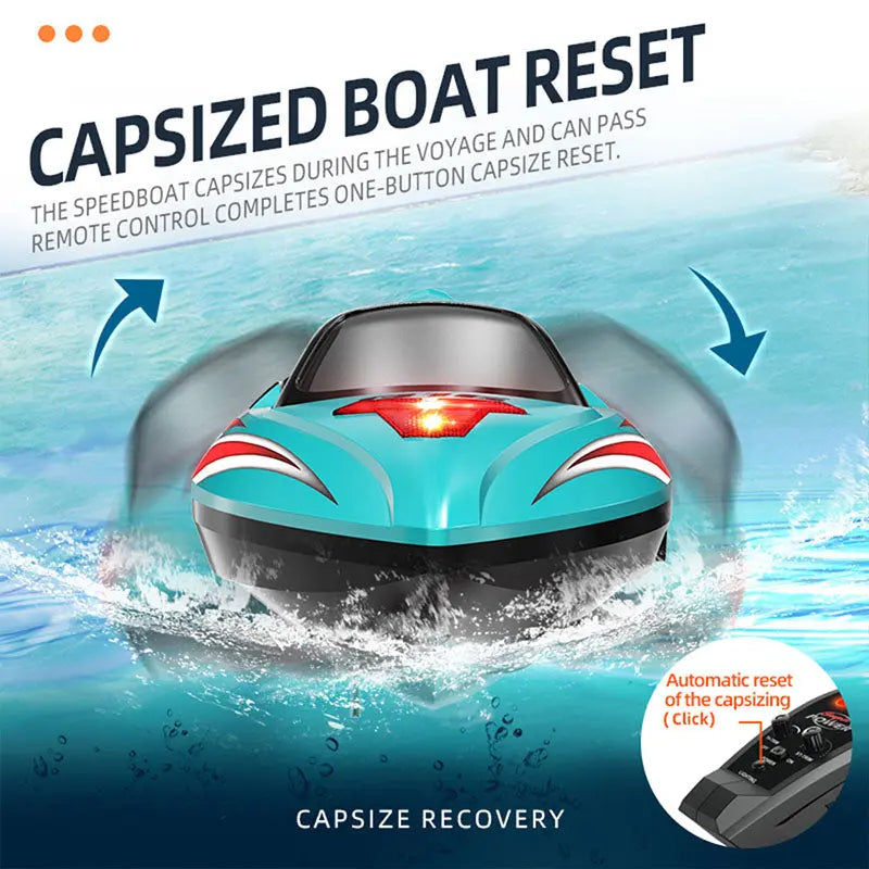 HJ816 PRO 2-in-1 Brushless RC Racing Fishing Boat Trawler 55km/h High Speed LED Speedboat RTR