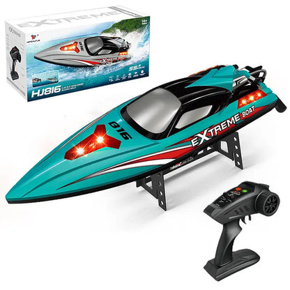 HJ816 PRO 2-in-1 Brushless RC Racing Fishing Boat Trawler 55km/h High Speed LED Speedboat RTR