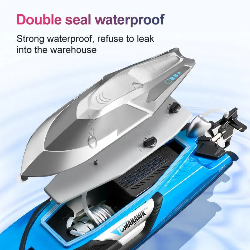 RC Boat 70km/h 50CM Large Brushless Waterproof Capsize Reset High Speed Racing Speedboat RTR