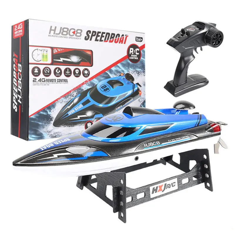 HJ808 2.4G Dual Motor High Speed Strong Power System Outdoor RC Racing Speedboat RTR