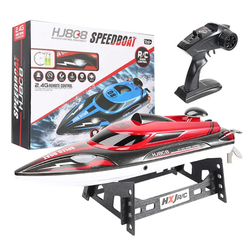 HJ808 2.4G Dual Motor High Speed Strong Power System Outdoor RC Racing Speedboat RTR
