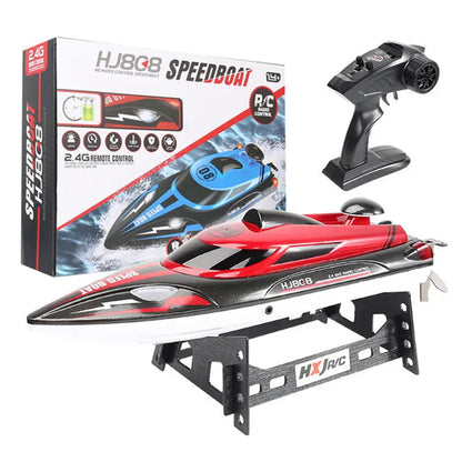 HJ808 2.4G Dual Motor High Speed Strong Power System Outdoor RC Racing Speedboat RTR