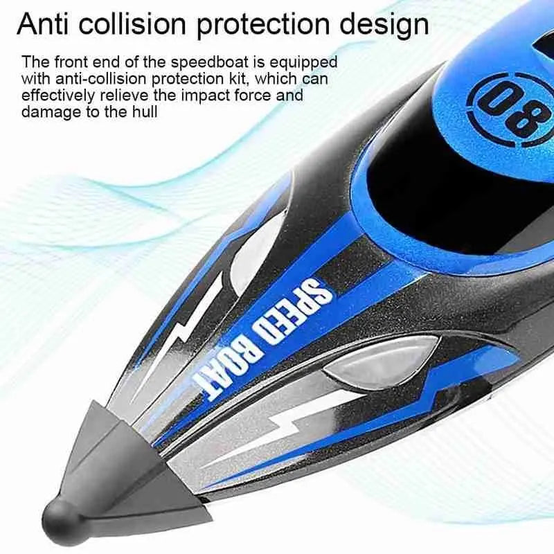 HJ808 2.4G Dual Motor High Speed Strong Power System Outdoor RC Racing Speedboat RTR
