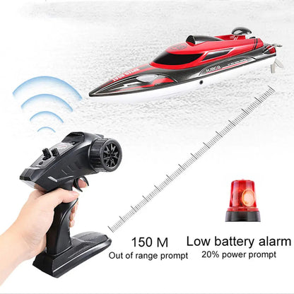 HJ808 2.4G Dual Motor High Speed Strong Power System Outdoor RC Racing Speedboat RTR