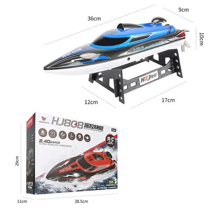 HJ808 2.4G Dual Motor High Speed Strong Power System Outdoor RC Racing Speedboat RTR