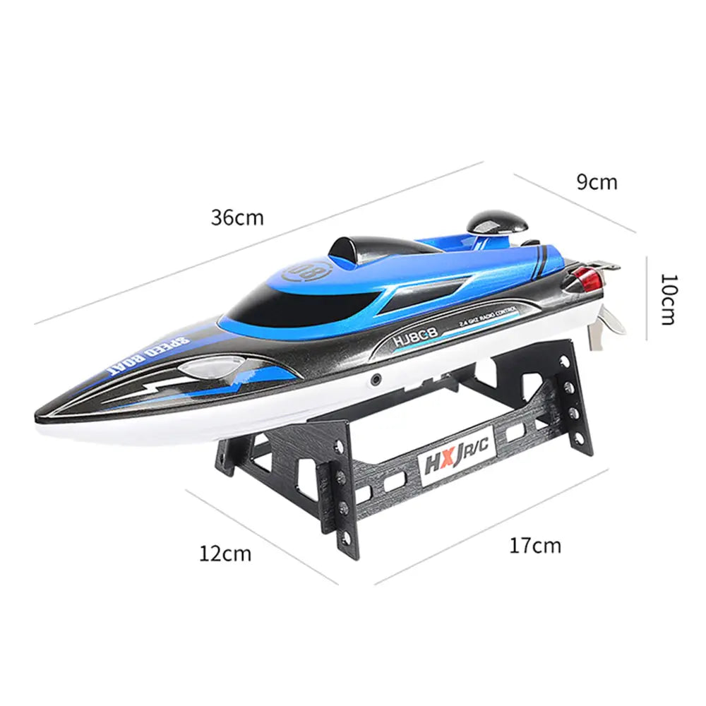 HJ808 2.4G Dual Motor High Speed Strong Power System Outdoor RC Racing Speedboat RTR
