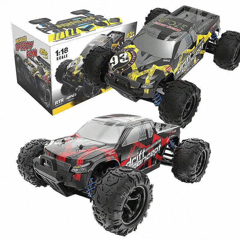 1/18 Scale 4WD Brushless High Speed Off-Road Big Foot Climbing Drift RC Car RTR