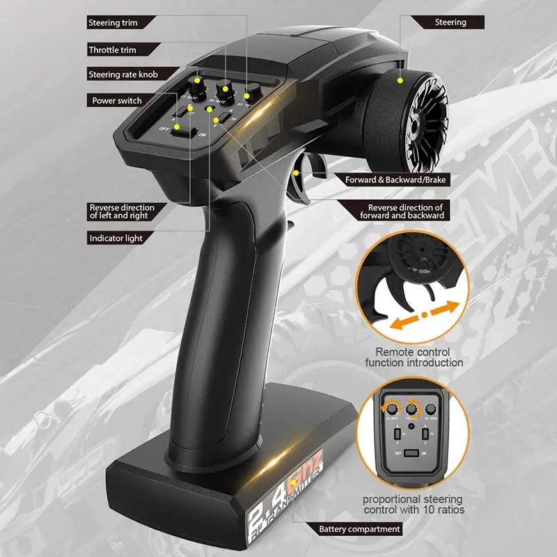 1/18 Scale 4WD Brushless High Speed Off-Road Climbing Waterproof Drift RC Car RTR