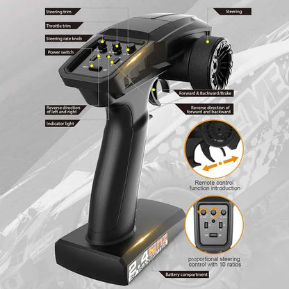 1/18 Scale 4WD Brushless High Speed Off-Road Climbing Waterproof Drift RC Car RTR